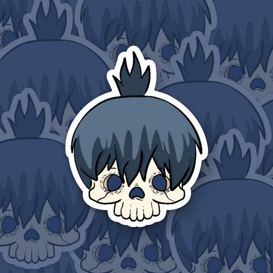 Chibi Ak Skull Vinyl Sticker